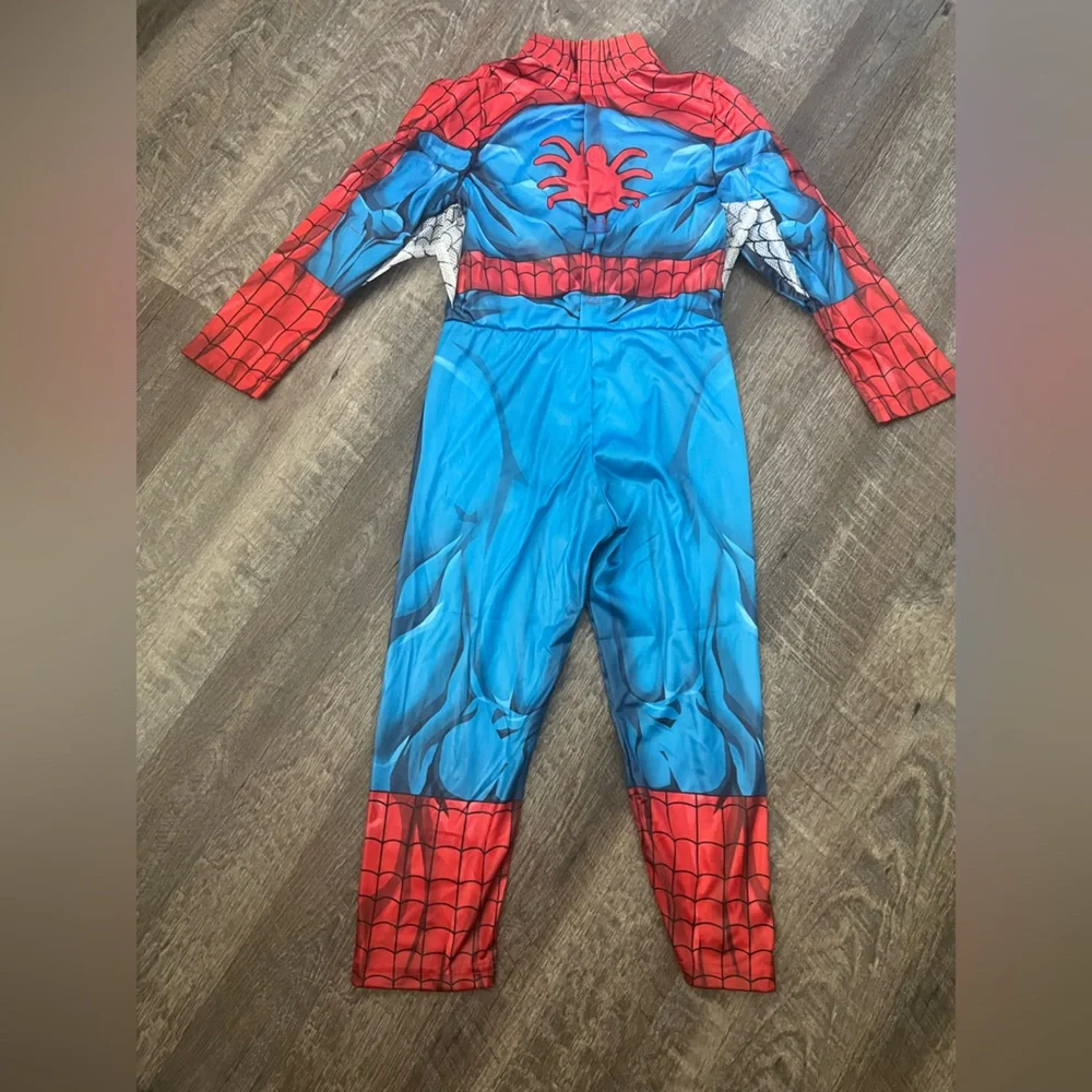 Marvel Spider-Man Blue and Red Muscle Kids Costume - Picture 4 of 10